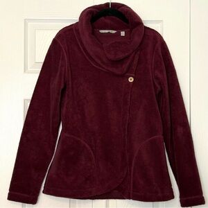 Horny Toad Women's Cowl Elegant
Burgundy Plush Jacket